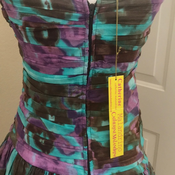 Catherine Malandrino strapless tie dye dress - Picture 7 of 8